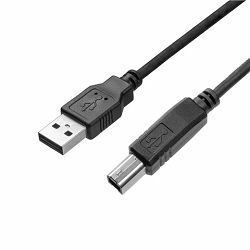 MS CABLE USB AM 2.0 -> USB BM, 2m, C-AB3200, crni