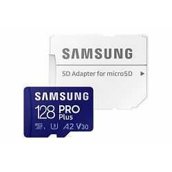 Memorijska kartica SD micro SAM PRO Plus 128GB + Adapter MB-