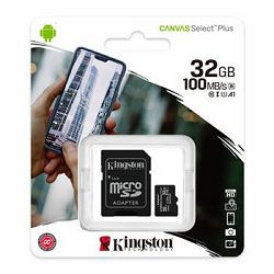 Memorijska kartica  Kingston SD MICRO 32GB Class 10 UHS-I Pl