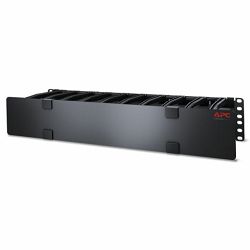 APC NetShelter Cable Management, Horizontal Cable Manager, 2U, with Cable Tie, Single Side with Cover, 482 x 89 x 165 mm