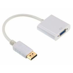 Gembird DisplayPort to VGA adapter cable, whitw