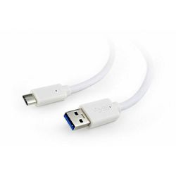 Gembird USB 3.0 AM to Type-C cable (AM CM), 1,8m, white