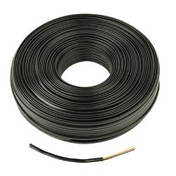 Gembird Flat telephone cable stranded wire 100 meters, black, 4 wires