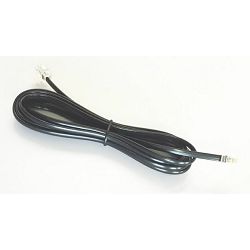 Gembird Telephone cord 6P4C, 7,5 meters, black