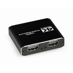 Gembird USB HDMI grabber, 4K, pass-through HDMI