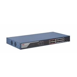 HikVision 16-Port 100Mbps RJ45 PoE (230W) 2 Combo 1G RJ45 SFP Web Managed Switch