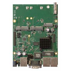 MikroTik fully featured RouterBOARD with 3 Gig Lan 2x mini PCIe