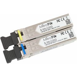 MikroTik Pair of SM SFP transceivers, 20km, 1.25G