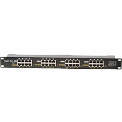 MaxLink Gigabit POE panel 16 ports, 1U for rack 19