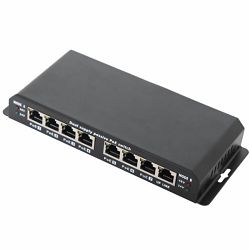MaxLink 8 port switch 10 100 Mbps with 7 PoE ports - no power adapter