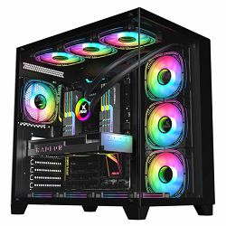 NaviaTec Seafarer Gaming case with 7x ARGB Fans, Tempered Glass Sides