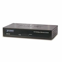 Planet 5-Port Fast Ethernet Desktop Switch - (Metal)