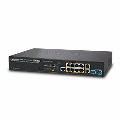 Planet 8-Port GbE 802.3bt PoE 2P GbE 10P 10G SFP Managed Switch