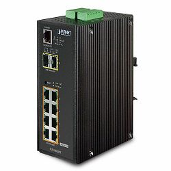 Planet Industrial 8P Gigabit POE (130w) 2 SFP Managed Switch