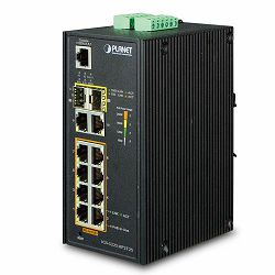 Planet L2 Industrial 8P GbE at PoE 4P Gb SFP Managed Switch