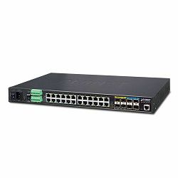 Planet Industrial L3 20-Port 100 1000T 4-Port Gigabit TP SFP 4-Port 10G SFP Managed Ethernet Switch