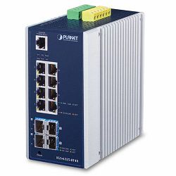 Planet Industrial L3 8-Port 10 100 1000T 4-Port 10G SFP Managed Ethernet Switch