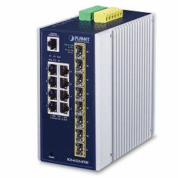 Planet Industrial L3 8-Port 10 100 1000T 8-Port 100 1000X SFP Managed Ethernet Switch