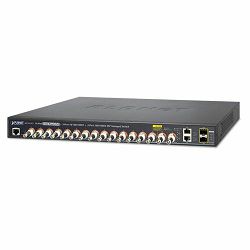 Planet 16-Port Coax 2 P Gigabit 2 SFP Slots PoE over Coaxial Managed Switch