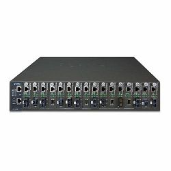 Planet 16-Slot Managed Media Converter Chassis (DC power)