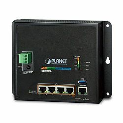 Planet Industrial Wall-mount Gigabit Router with 4-Port 802.3at PoE