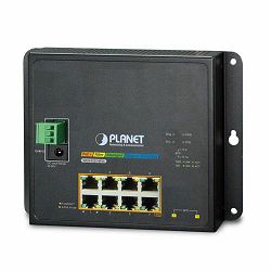 Planet Industrial L2 8-Port 10 100 1000T 802.3at PoE 2-Port 100 1000X SFP Wall-mount Managed Switch