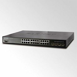 Planet 24P 10 100 1000Mbps with 4 Shared SFP Managed Switch