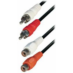 Transmedia 2x RCA-plug - 2x RCA-jack, 5m