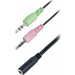 Transmedia Headset adapter cable 0,2m