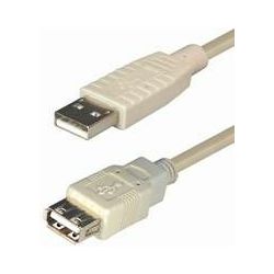 Transmedia USB 2.0 extension Kabel AA2,0m