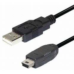 Transmedia USB A to 5 pin mini Kabel 2m