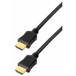 Transmedia HDMI braided cable with Ethernet 3m gold plugs