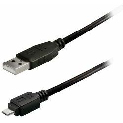 Transmedia USB typeA plug-Micro USB typeB 0,2m