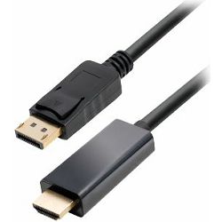 Transmedia DisplayPort plug to HDMI plug, 2,0 m