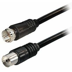 Transmedia 1,5m Connecting Cable F-plug straight - IEC-jack straight