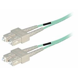 Transmedia Fibre optic MM OM4 Duplex Patch cable SC-SC 1m
