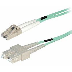 Transmedia Fibre optic MM OM4 Duplex Patch cable LC-SC 1m