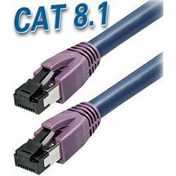 Transmedia Cat8.1 SFTP Kabel 0,5m, dark blue