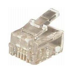 Transmedia RJ11 Plug Western 6 4-p round