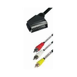 Transmedia Scart Plug to 3 x RCA